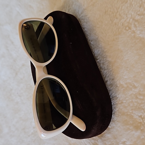 TOM FORD Authentic Ivory Sebastian Sunglasses with Case VGUC - Picture 6 of 12